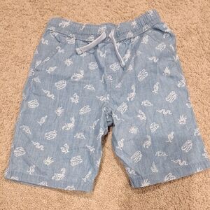 Blue Patterned Men's Shorts